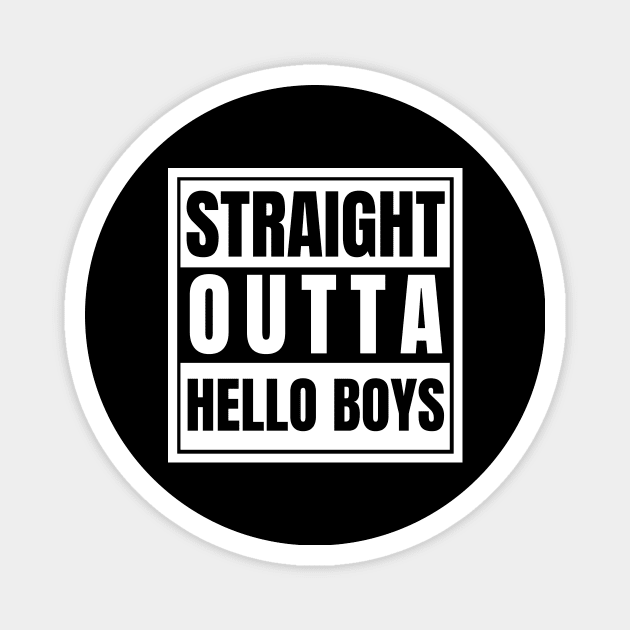 Straight Outta Hell Hello Boys Crowley Lucifer Supernatural Magnet by nathalieaynie